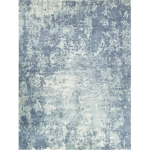 Laguna Handloomed Wool/Bamboo Silk Blue/Multi 14'x18' Area Rug