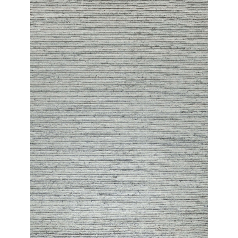 Kaza Handloomed New Zealand Wool Ivory/Gray 8'x10' Area Rug