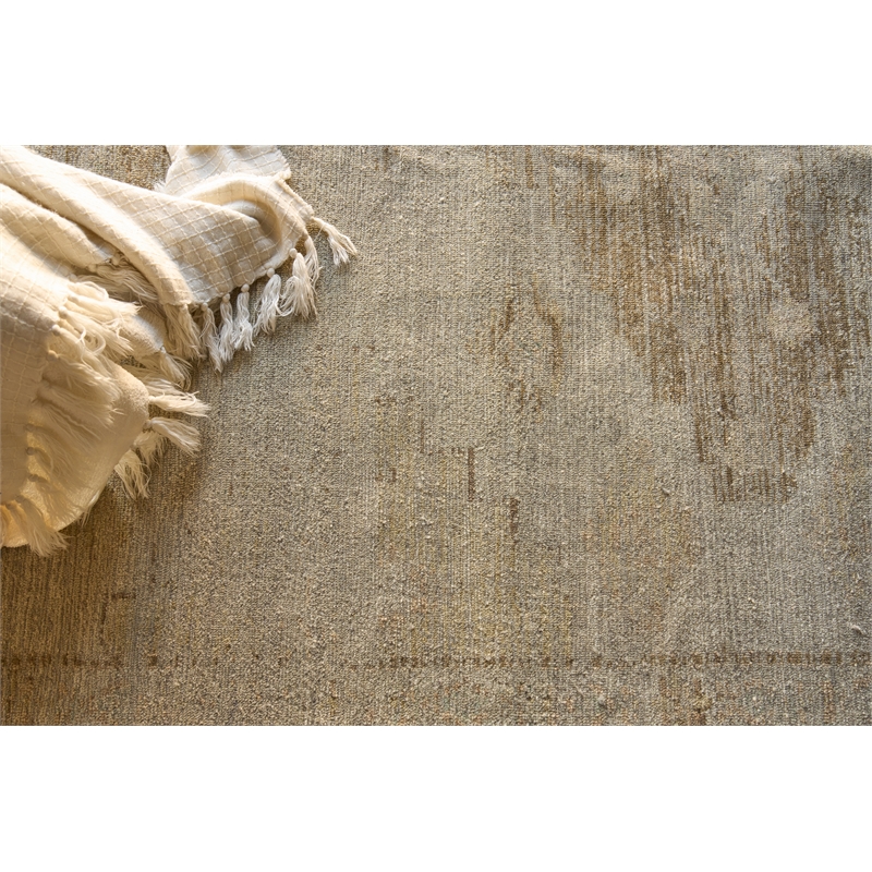 Kingston Hand-Knotted Wool Tan/Beige 8'x10' Area Rug