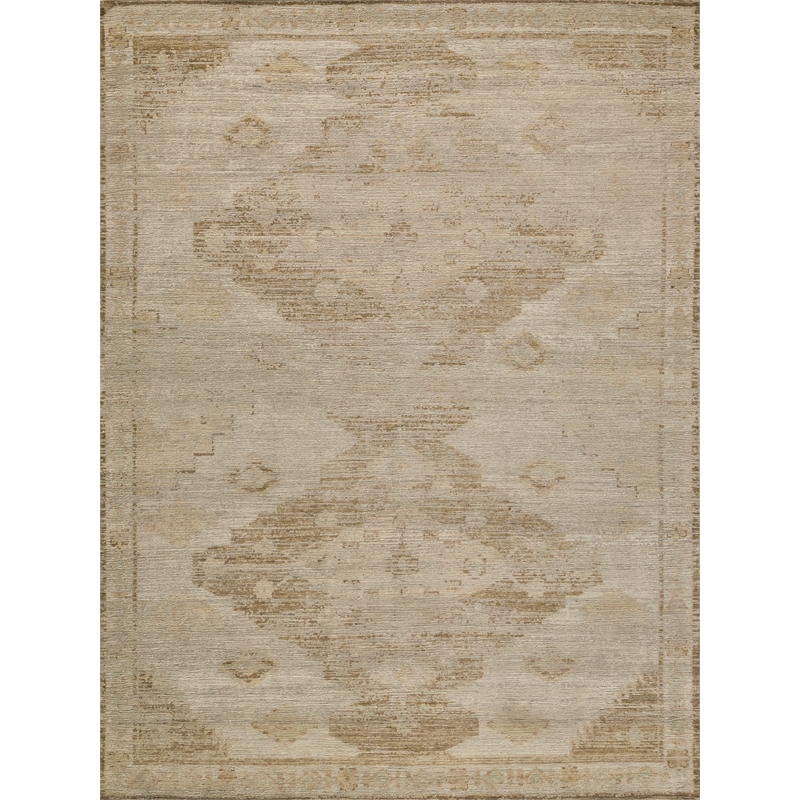 Kingston Hand-Knotted Wool Tan/Beige 9'x12' Area Rug