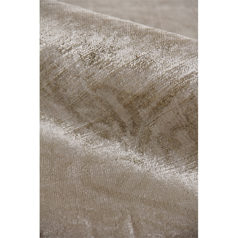 Koda Handloomed Bamboo Silk Stone 10'x14' Area Rug