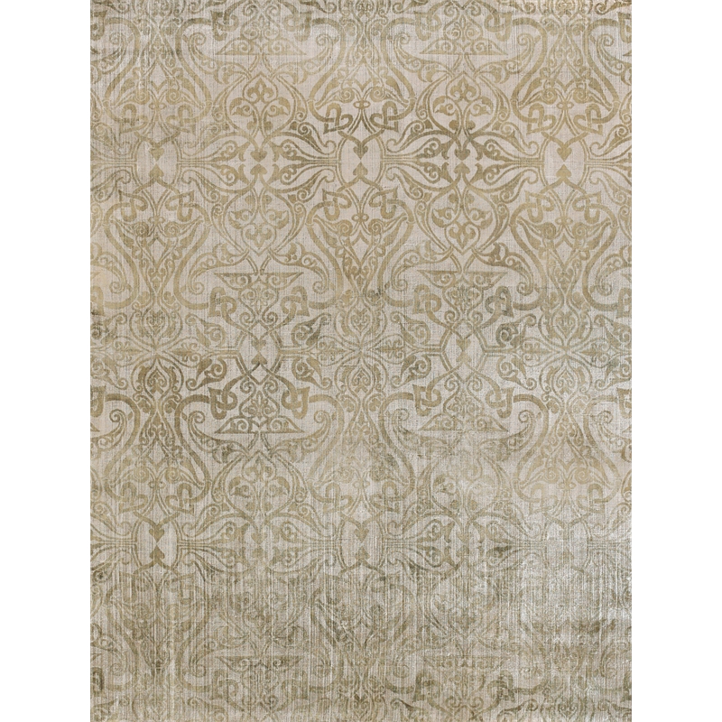 Koda Handloomed Bamboo Silk Light Beige 9'x12' Area Rug