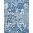 Koda Handloomed Bamboo Silk Blue/Ivory 8'x10' Area Rug