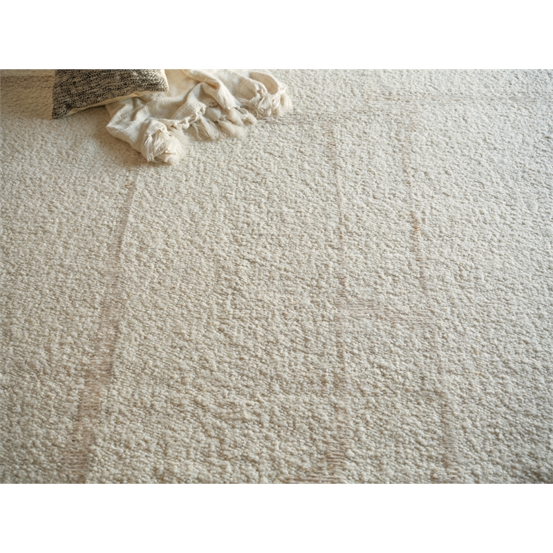Kokomo Flatweave New Zealand Wool Ivory/Sand 15'x20' Area Rug