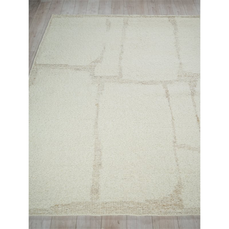 Kokomo Flatweave New Zealand Wool Ivory/Sand 8'x10' Area Rug