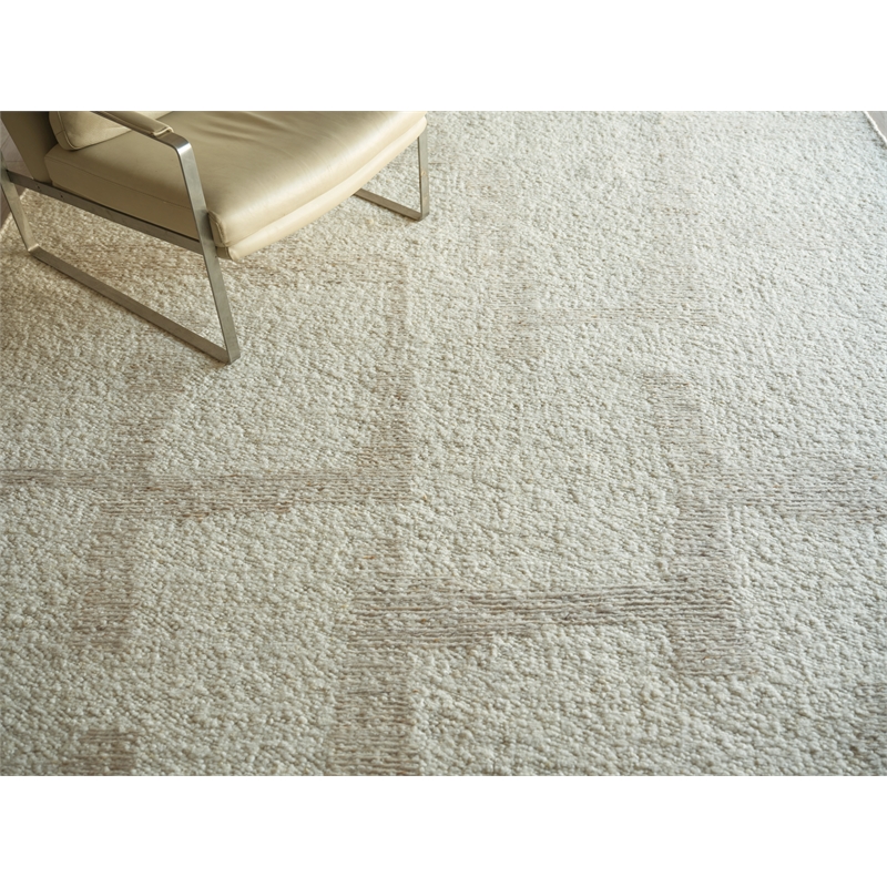 Kokomo Flatweave New Zealand Wool Ivory/Sand 8'x10' Area Rug