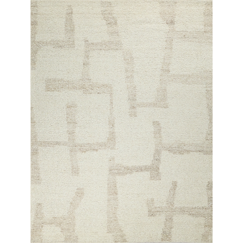 Kokomo Flatweave New Zealand Wool Ivory/Sand 8'x10' Area Rug