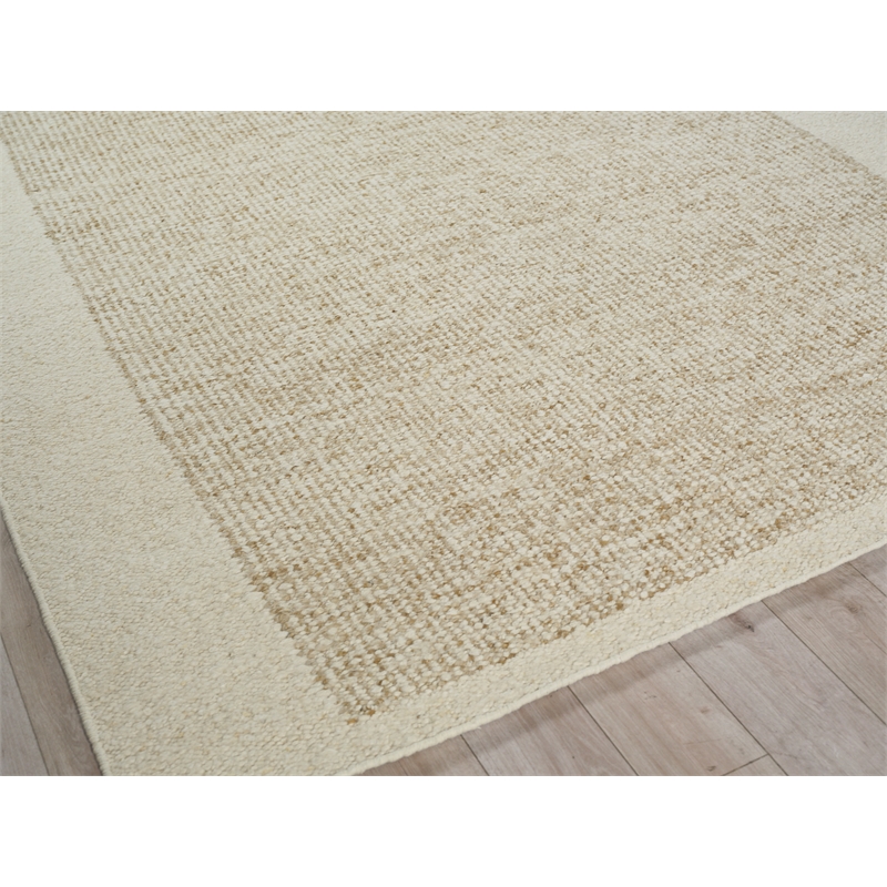 Kokomo Flatweave New Zealand Wool Wheat 8'x10' Area Rug