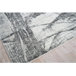 Kyoto Handloomed Wool/Bamboo Silk Silver/Black 4'x6' Area Rug