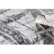 Kyoto Handloomed Wool/Bamboo Silk Silver/Black 4'x6' Area Rug
