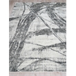 Kyoto Handloomed Wool/Bamboo Silk Silver/Black 9'x12' Area Rug