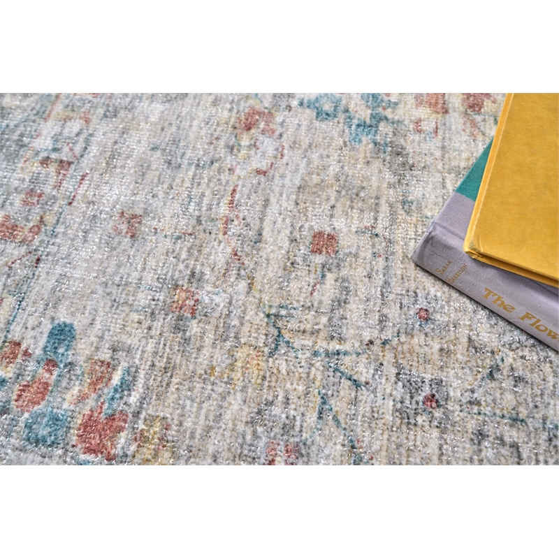Kensington Handloomed Wool/Bamboo Silk Beige 10'x14' Area Rug