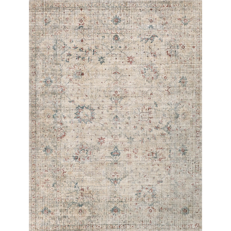 Kensington Handloomed Wool/Bamboo Silk Beige 10'x14' Area Rug