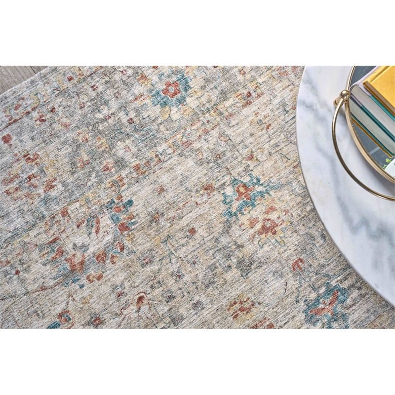 Kensington Handloomed Wool/Bamboo Silk Beige 14'x18' Area Rug