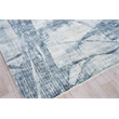 Kyoto Handloomed Wool/Bamboo Silk Silver/Blue 10'x14' Area Rug