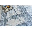 Kyoto Handloomed Wool/Bamboo Silk Silver/Blue 10'x14' Area Rug