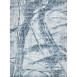 Kyoto Handloomed Wool/Bamboo Silk Silver/Blue 10'x14' Area Rug