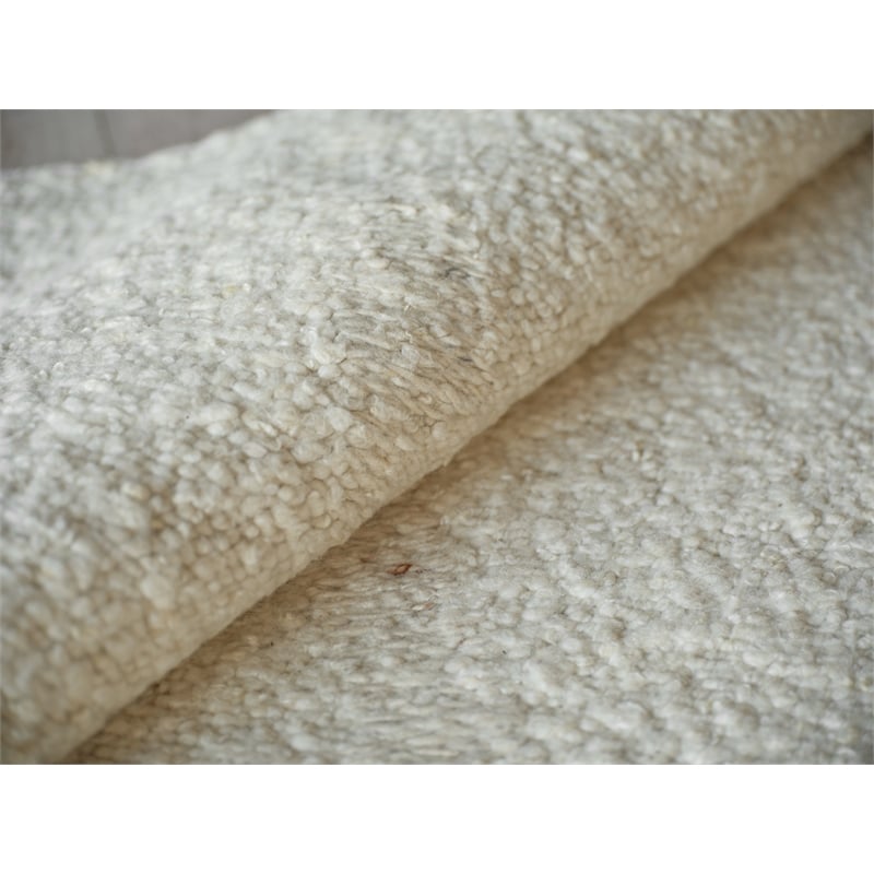 Kokomo Flatweave New Zealand Wool Ivory/Taupe 6'x9' Area Rug