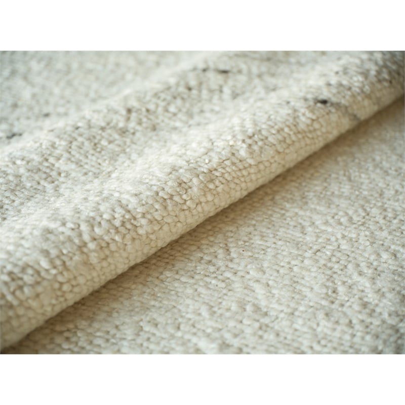 Kokomo Flatweave New Zealand Wool Ivory/Beige 6'x9' Area Rug