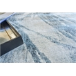 Kyoto Handloomed Wool/Bamboo Silk Silver/Blue 14'x18' Area Rug
