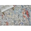 Laureno Hand-Knotted Bamboo Silk Blue/Gray 13'4