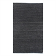 Leather Durry Hand-Tufted Leather Hide Dark Gray 9'6