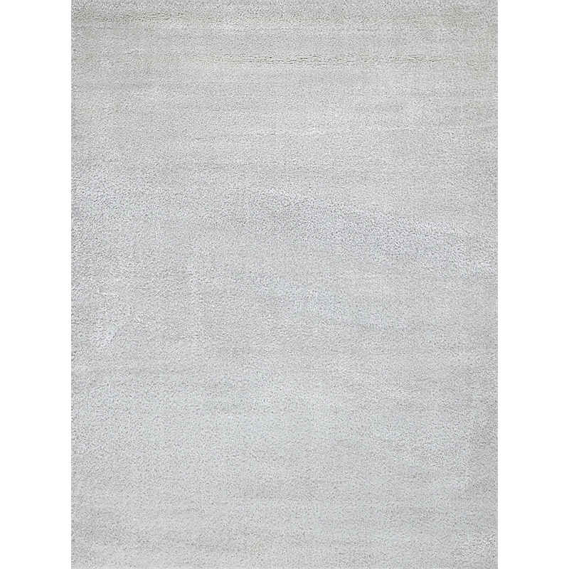 Luxe Shag Power Loom Polyester/Microfiber Taupe 4'x6' Area Rug
