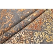 Maison Hand-Knotted Wool/Bamboo Silk Gray/Red/Orange 8'x10' Area Rug
