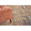 Maison Hand-Knotted Wool/Bamboo Silk Gray/Red/Orange 8'x10' Area Rug