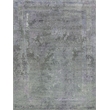 Maison Hand-Knotted Wool/Bamboo Silk Charcoal/Purple 9'x12' Area Rug