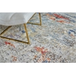 Laureno Hand-Knotted Bamboo Silk Blue/Gray 6'x9' Area Rug