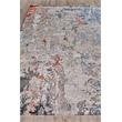 Laureno Hand-Knotted Bamboo Silk Blue/Gray 9'x12' Area Rug