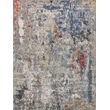 Laureno Hand-Knotted Bamboo Silk Blue/Gray 9'x12' Area Rug