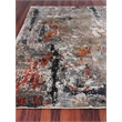Laureno Hand-Knotted Bamboo Silk Navy/Silver/Rust 12'x15' Area Rug