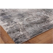 Laureno Hand-Knotted Bamboo Silk Gray/Charcoal 9'x12' Area Rug