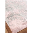 Lillian Handloomed Wool/Bamboo Silk Gray/Rose 12'x15' Area Rug