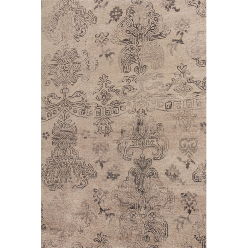 Lisbon Hand-Knotted Bamboo Silk Ivory 9'x12' Area Rug