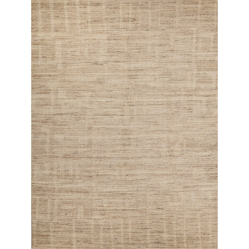 Malmo Hand-Knotted New Zealand Wool Beige 10'x14' Area Rug