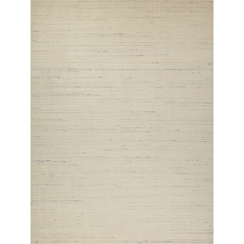 Malmo Hand-Knotted New Zealand Wool Ivory 10'x14' Area Rug