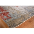 Laureno Hand-Knotted Bamboo Silk Blue/Multi 10'x14' Area Rug