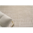 Lotus Hand-Tufted Wool/Bamboo Silk Beige/Brown 8'x10' Area Rug
