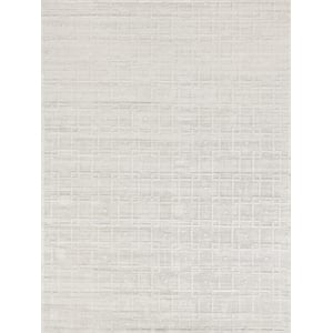 Lotus Hand-Tufted Wool/Bamboo Silk Ivory 10'x14' Area Rug