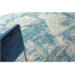 Luxury Laureno Hand-Knotted Bamboo Silk Ivory/Light Blue 8'x10' Area Rug