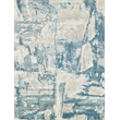 Luxury Laureno Hand-Knotted Bamboo Silk Ivory/Light Blue 8'x10' Area Rug