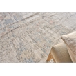 Laureno Hand-Knotted Bamboo Silk Silver/Blue 6'x9' Area Rug