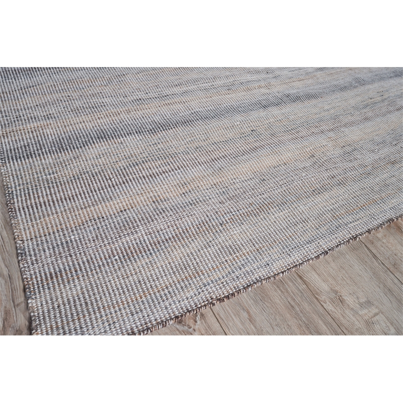 Lenzi Flatweave Pet Gray/Ivory 10'x14' Area Rug