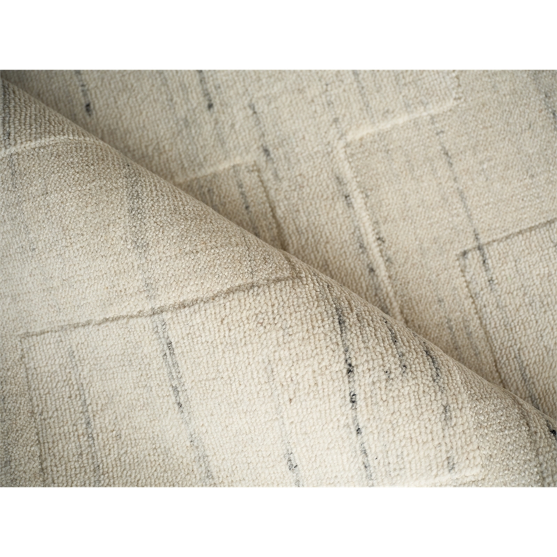 Malmo Hand-Knotted New Zealand Wool Ivory 14'x18' Area Rug