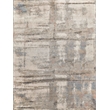 Laureno Hand-Knotted Bamboo Silk Silver/Blue 8'x10' Area Rug