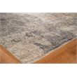 Laureno Hand-Knotted Bamboo Silk Gray 9'x12' Area Rug