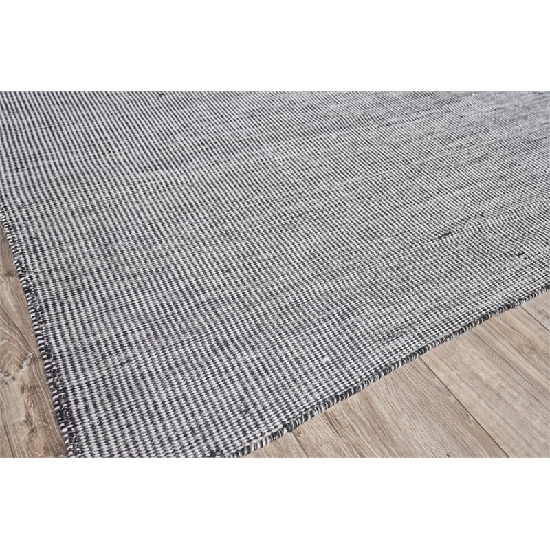 Lenzi Flatweave Pet Black/Ivory 3'x5' Area Rug